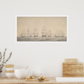 Poster Certains navires de l'escadron du Pacifique des Ét (Cuisine)