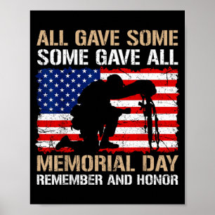 Poster Certains ont donné Jour du Souvenir Se souvenir Ho