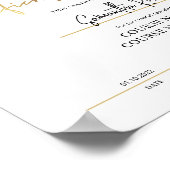 Poster Certificat d'achèvement Faux Gold Téléchargeable (Coin)