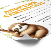 Poster Certificat d'adoption d'animal de compagnie modifi (Coin)