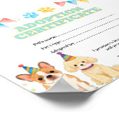 Poster Certificat d'adoption d'un animal de compagnie à c (Coin)