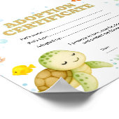 Poster Certificat d'adoption d'un animal de compagnie mod (Coin)
