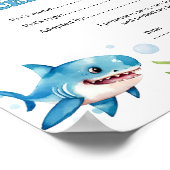 Poster Certificat d'adoption d'un requin de compagnie (Coin)
