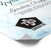 Poster Certificat d'appréciation du bénévole (Coin)