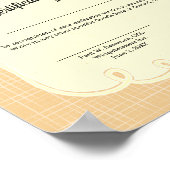 Poster certificat d'appréciation du salaire des employés (Coin)