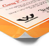 Poster Certificat d'appréciation personnel bénévole (Coin)