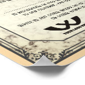 Poster Certificat d'appréciation prix du personnel employ (Coin)