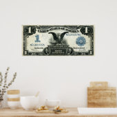 Poster Certificat d'argent US d'un dollar 1899 (Cuisine)