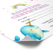 Poster Certificat de adoption de animal de compagnie modi (Coin)