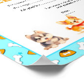 Poster Certificat de adoption de chien modifiable (Coin)