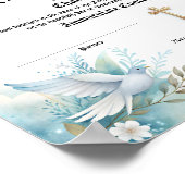 Poster Certificat de baptême Cadeau religieux (Coin)