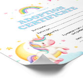 Poster Certificat de coloriage d'adoption d'animal de com (Coin)