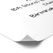 Poster Certificat de diplôme (Coin)