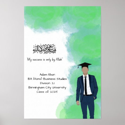 Poster Certificat de diplôme (Devant)