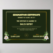 Poster Certificat de diplôme d'études supérieures du coll (Devant)