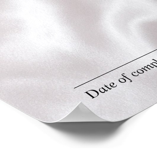 Poster Certificat de fin de cours (Coin)