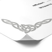 POSTER CERTIFICAT DE HANDFASTING WICCA PAÏEN BLANC 40X50 (Coin)