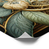 POSTER CERTIFICAT DE MANIPULATION FLORALE CELTIQUE WICCA  (Coin)