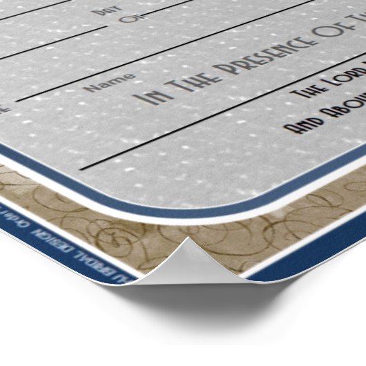 Poster Certificat de mariage (Coin)