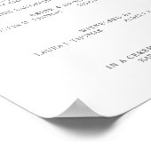 Poster Certificat de mariage avec couronne de fleurs rose (Coin)