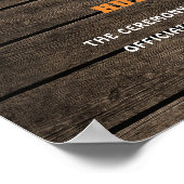 Poster Certificat de Mariage de mariage pour femme de mar (Coin)