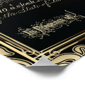 Poster Certificat de Mariage de Style Gatsby Classique Vi (Coin)