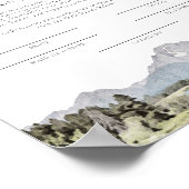 Poster Certificat de mariage du parc national TETON (Coin)