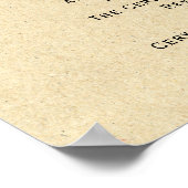 Poster Certificat de Mariage Inséparable "Saint Mariage" (Coin)