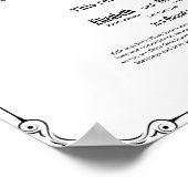 POSTER CERTIFICAT DE MARIAGE MÉDICAMENT DE PAGAN GOTHIQUE (Coin)