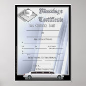 Poster Certificat de mariage monographique (Devant)