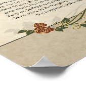 Poster Certificat de mariage (souvenir ornemental) (Coin)