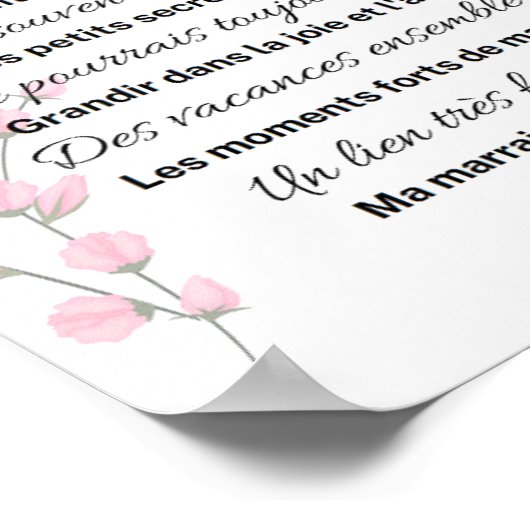 Poster Certificat de Marraine (Coin)