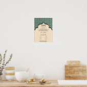 Poster certificat de muslim nikkah (Cuisine)