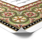 Poster Certificat de Nikkah à la frontière islamique (Coin)