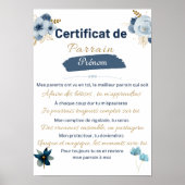 Poster certificat de Parrain (Devant)
