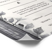 Poster Certificat de port gothique Floral Garden (Coin)