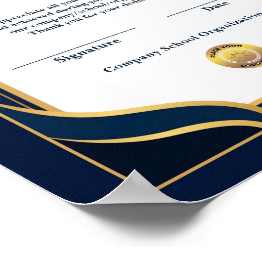 Poster Certificat De Récompense (Coin)