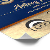 Poster Certificat de reconnaissance d'anniversaire d'empl (Coin)