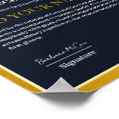 Poster Certificat de reconnaissance et de réussite polyva (Coin)