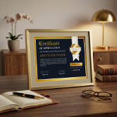Poster Certificat de reconnaissance et de réussite polyva