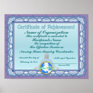 Poster Certificat de réussite (chrétien)