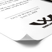 Poster Certificat d'excellence Prix du personnel (Coin)