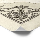 Poster Certificat du Mariage frontalier de défilement d'o (Coin)