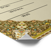 Poster Certificat islamique Nikkah (Coin)