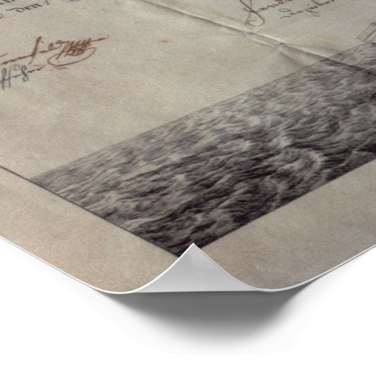 Poster Certificat maçonnique, 1785 (Coin)