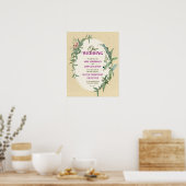 Poster Certificat Mariage d'engagement sacré (Cuisine)