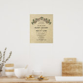 Poster Certificat Mariage traditionnel "Saint-Mariage" (Cuisine)