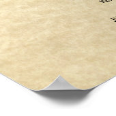 Poster Certificat Mariage traditionnel "Saint-Mariage" (Coin)