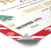 Poster Certificat Nice Approuvé Père Noël (Coin)