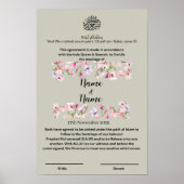 Poster Certificat Nikkah (Devant)